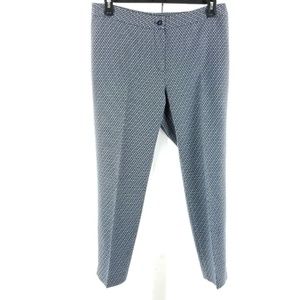 J. McLaughlin Pants Blue Geometric Jersey Knit